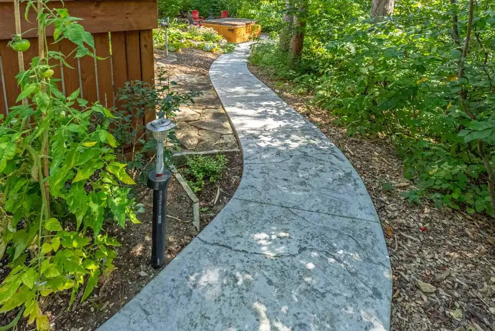 Custom concrete path