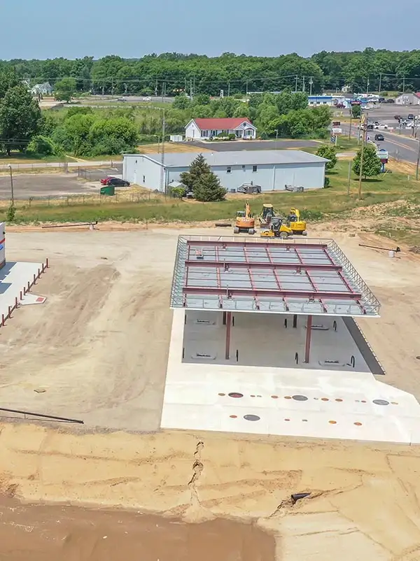 A gas bar under development