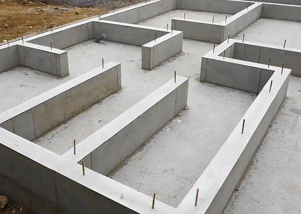 Concrete foundation poured by AKKO Ltd