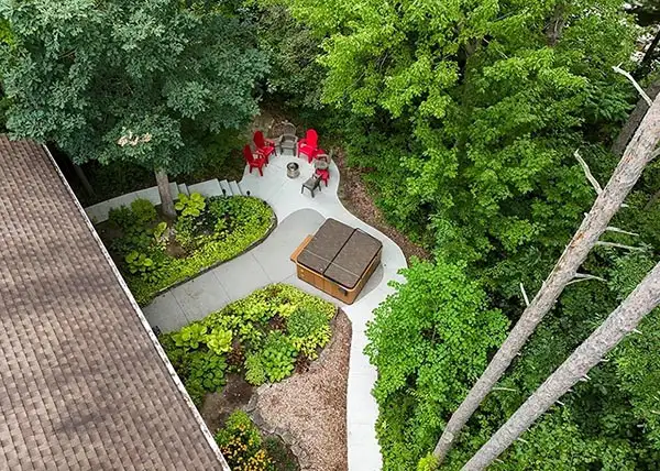 Concrete walkway installation by AKKO Ltd